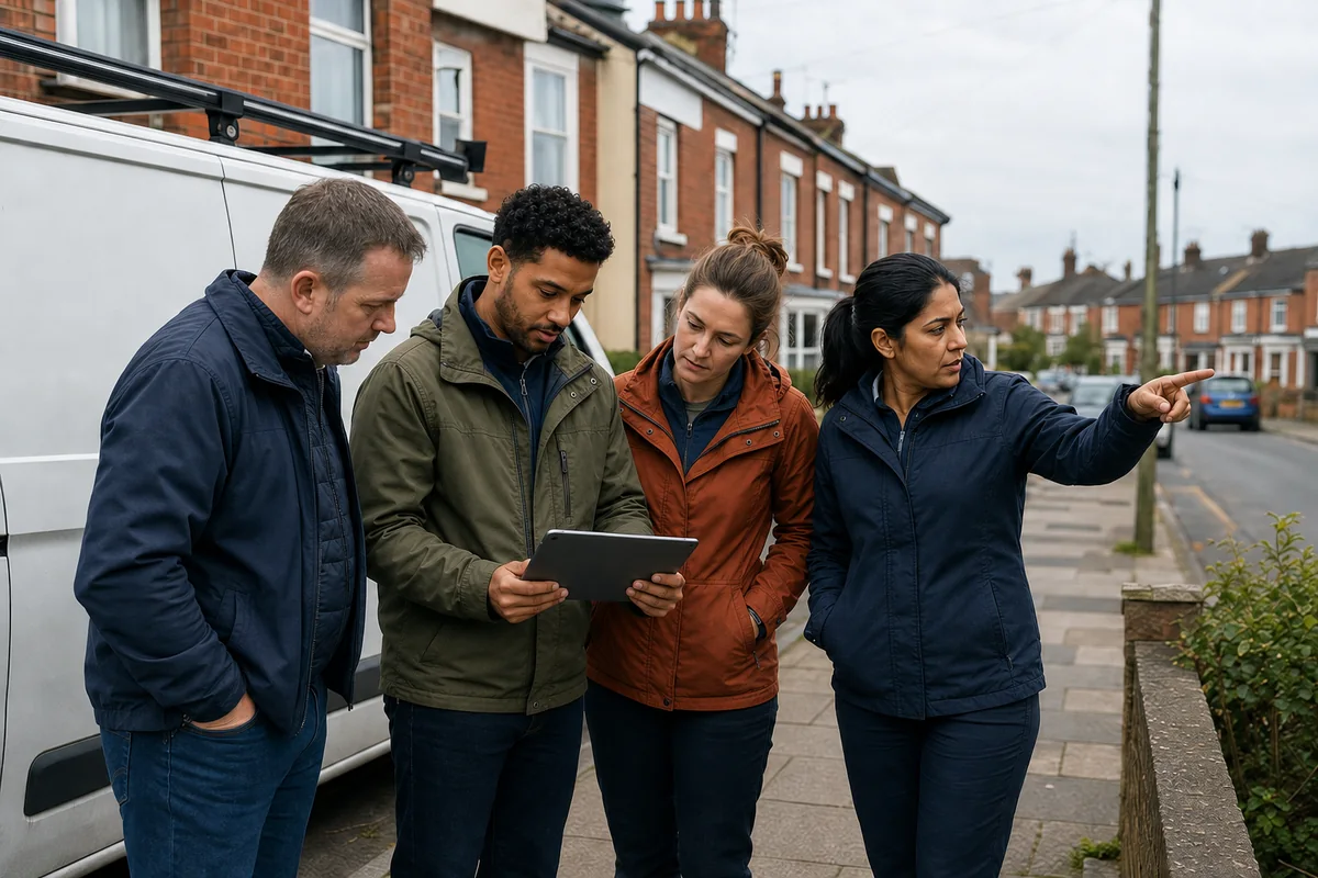 Field-sales teams working with residential properties